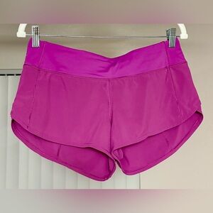 Lululemon Pink Speed Up Low-Rise Lined Short 2.5”